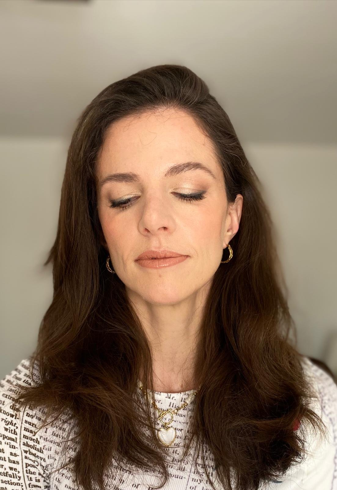 Soft shimmer eye glam makeup, Toronto